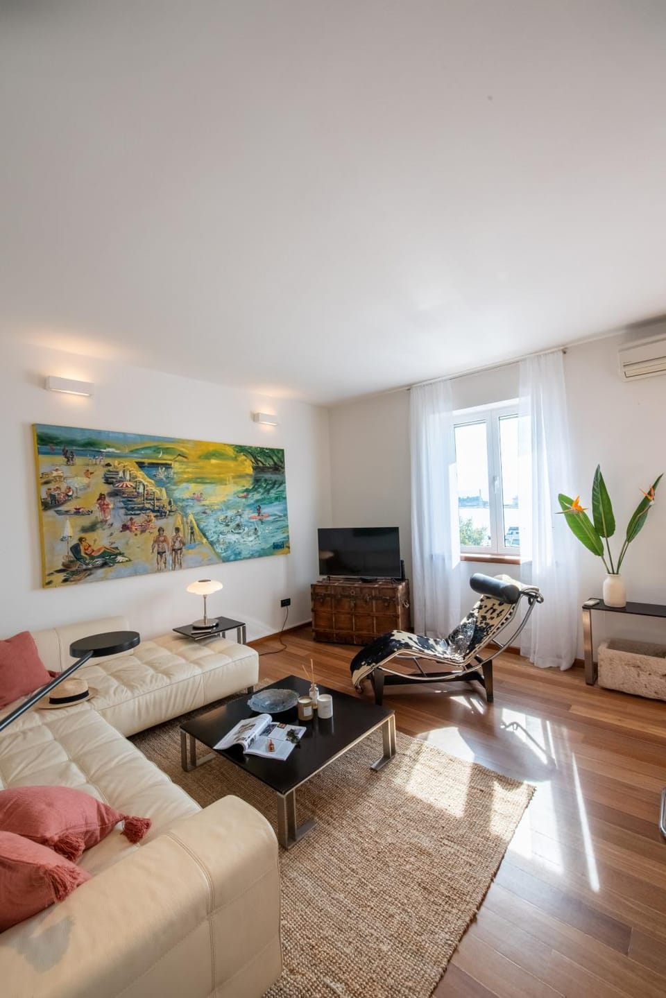 Living room, Seating area, Sea view