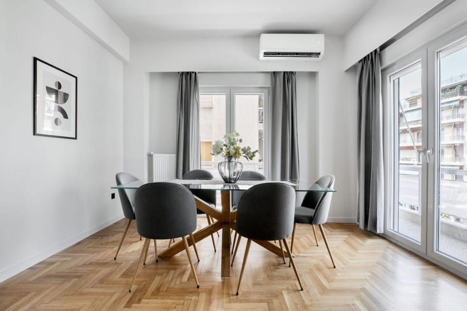 Dining area, air conditioner