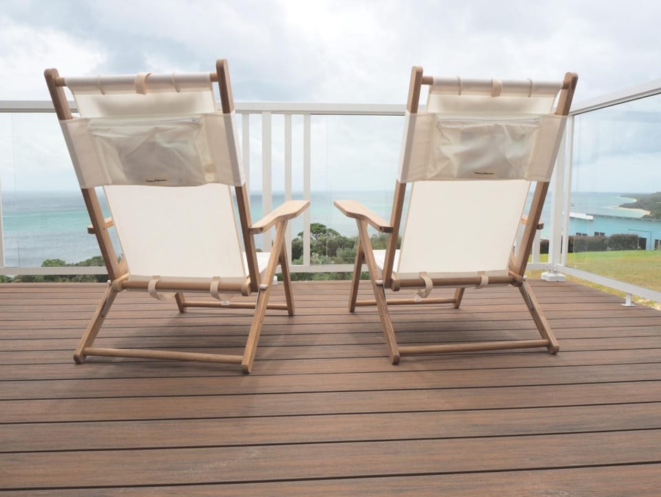 View (from property/room), Balcony/Terrace, Beach, Sea view, sunbed