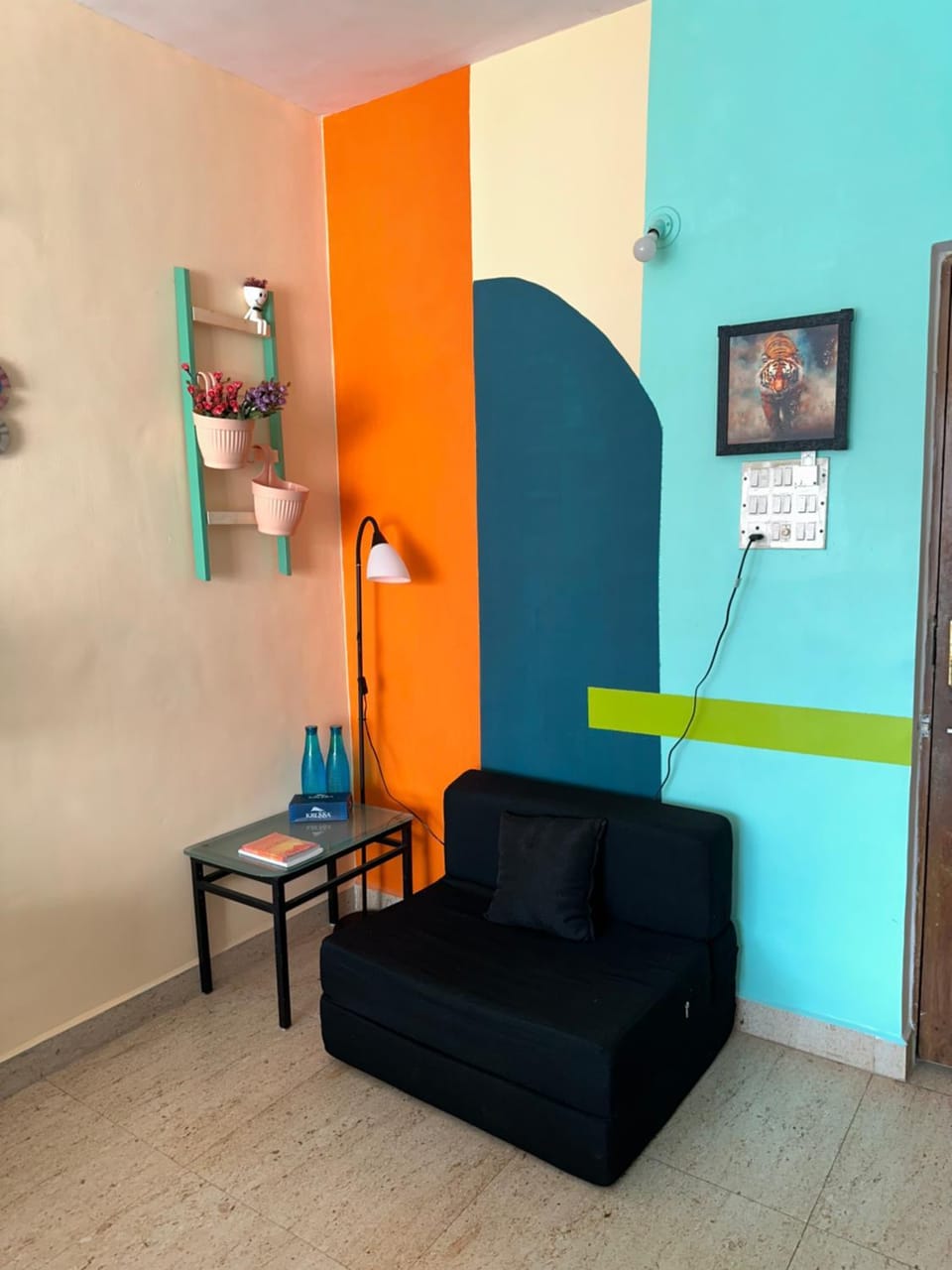Neon Nirvana Deluxe Apartments in North Goa Near Calangute Candolim Anjuna Apartment in Calangute