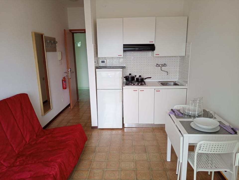 Living room, kitchen