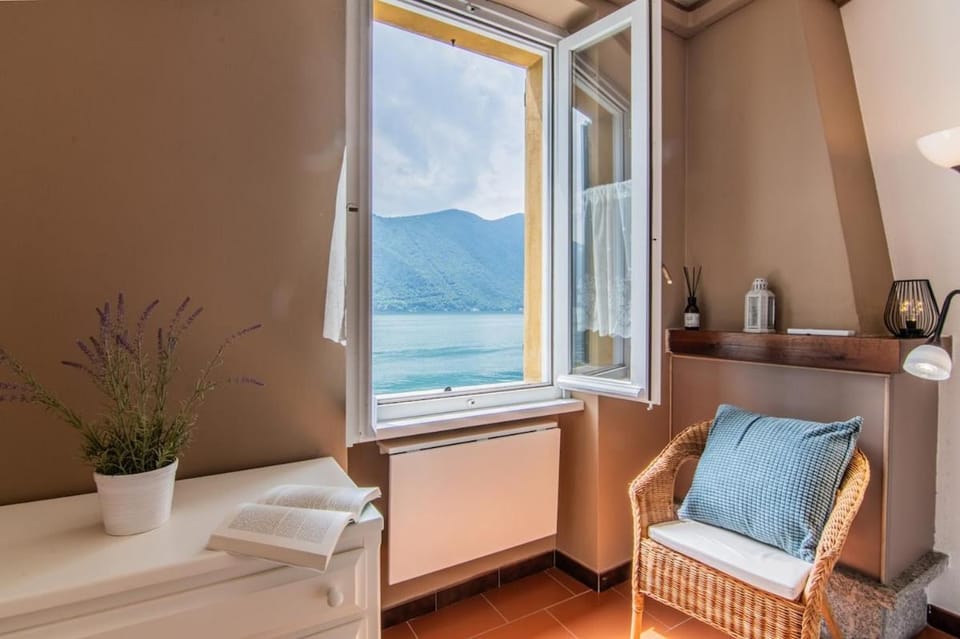 Natural landscape, Living room, Seating area, Lake view, Mountain view