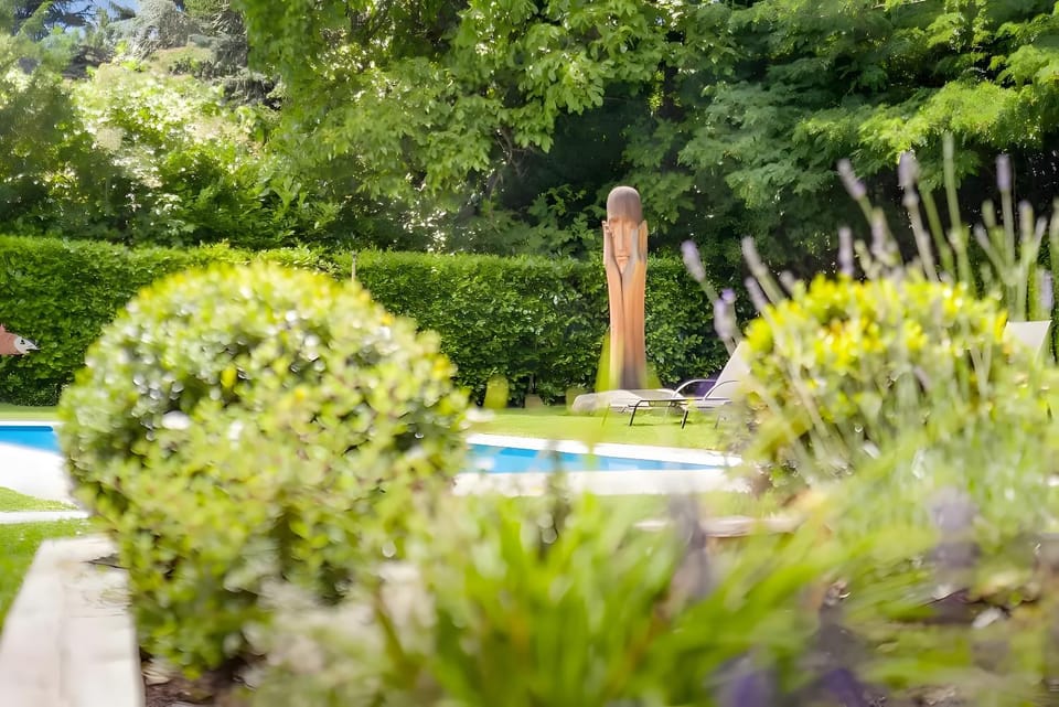 Property building, Living room, Swimming pool