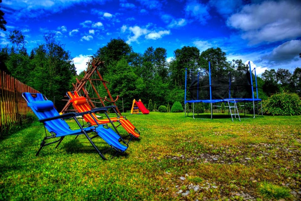 Spring, Day, Natural landscape, Children play ground, Garden, Evening entertainment, Garden view