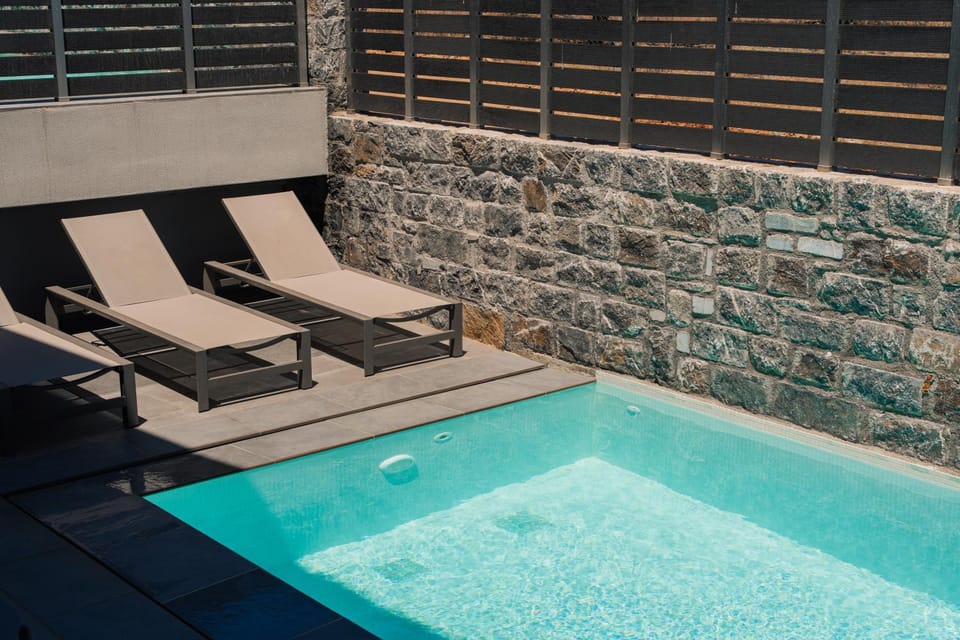 Natural landscape, Pool view, Swimming pool, sunbed