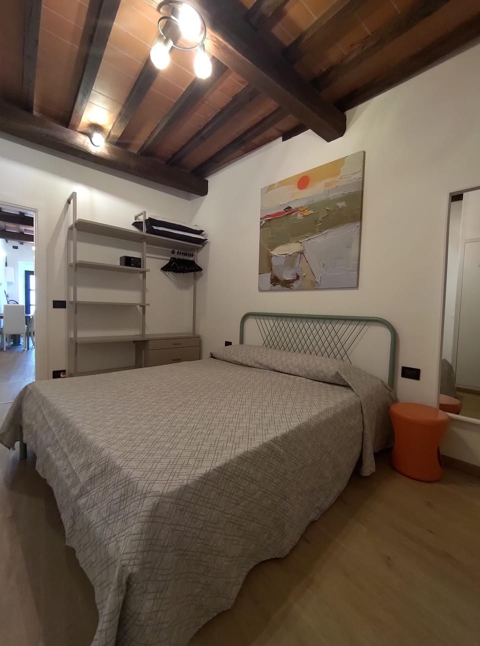 Bed, Photo of the whole room, Bedroom, locker, wardrobe, air conditioner