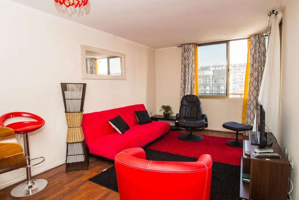 Departamento en Santiago Centro- metro- amoblado- arriendo diario- turistico- economico Apartment in Recoleta