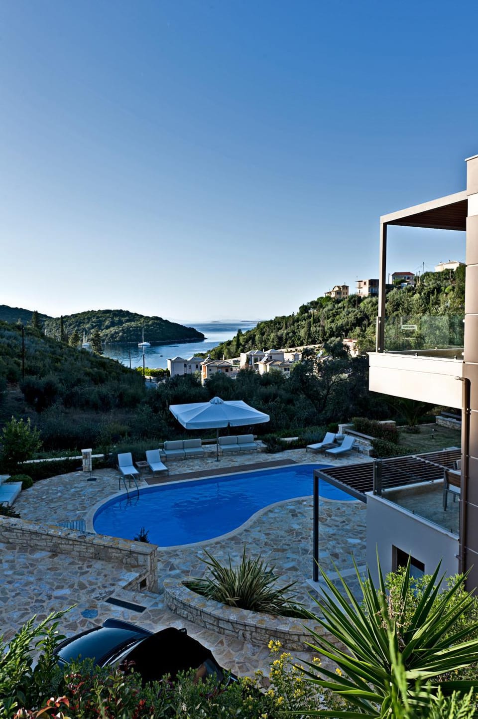 Natural landscape, Mountain view, Pool view