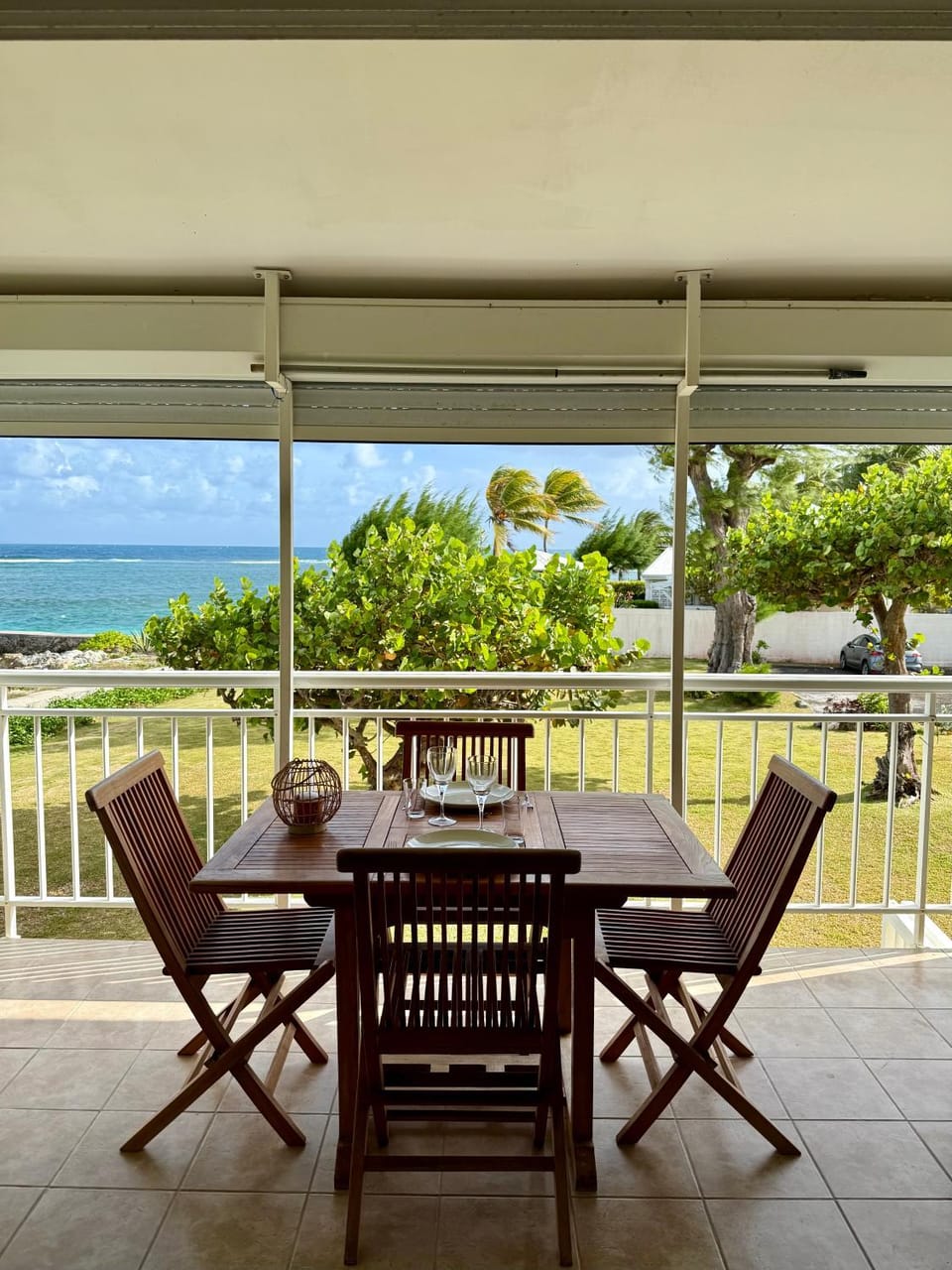 Day, Natural landscape, View (from property/room), Balcony/Terrace, Dining area, Sea view