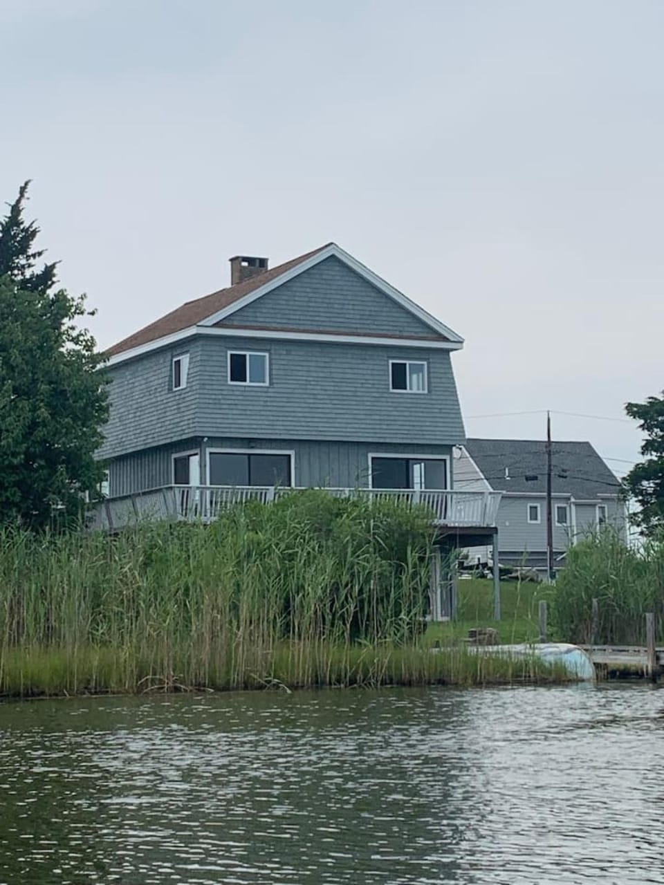 Waterfront Salt Pond House, water view and dock House in Charleston