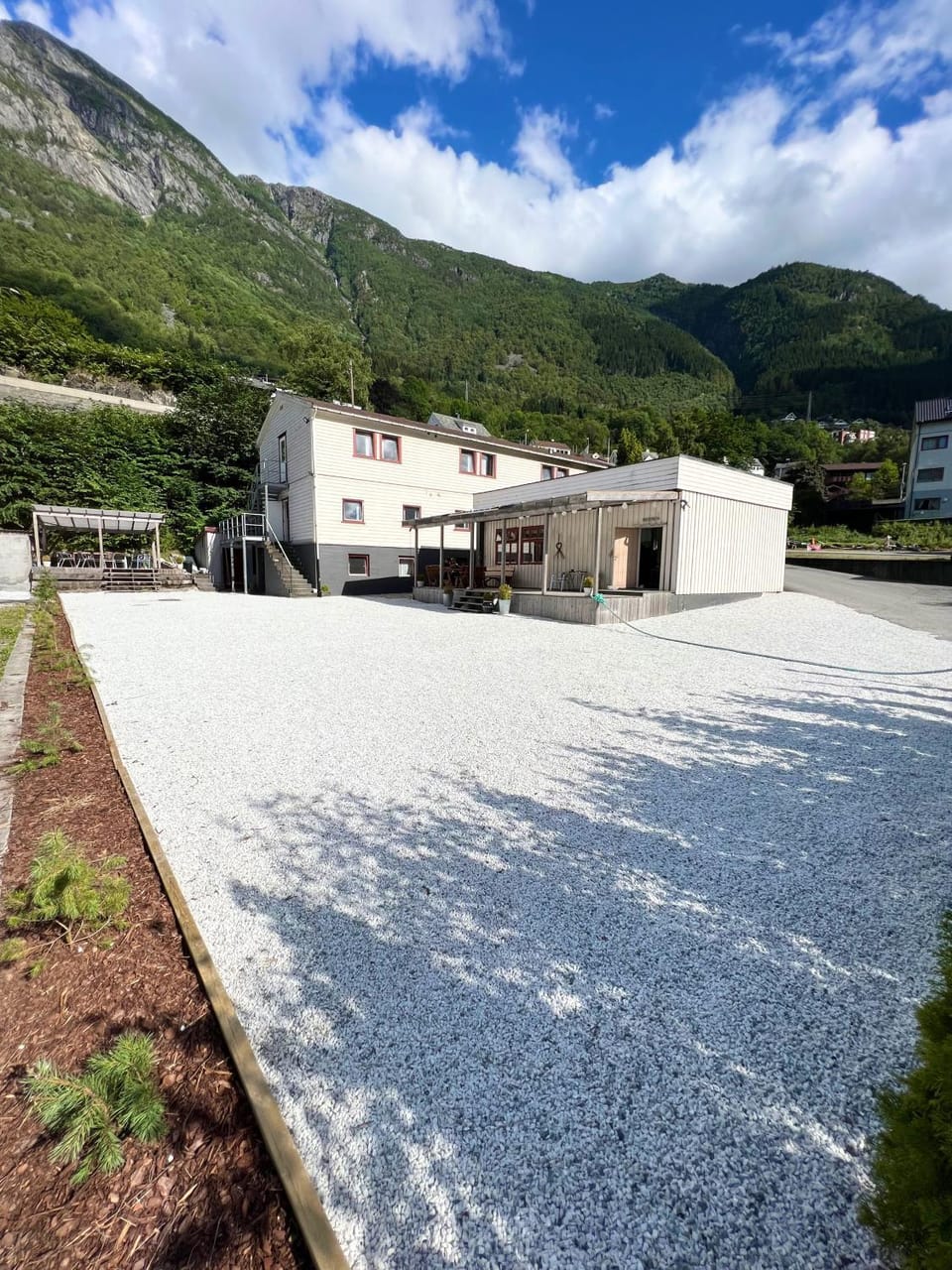 Property building, Natural landscape, Mountain view