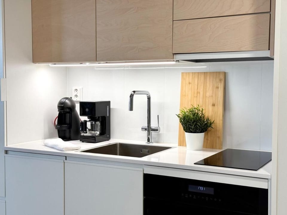 Scandic Style Above Rooftops Apartment in Finland