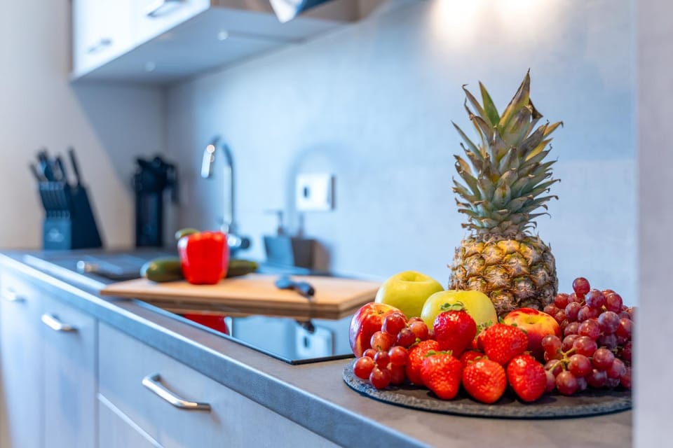 Kitchen or kitchenette, stove, kitchen