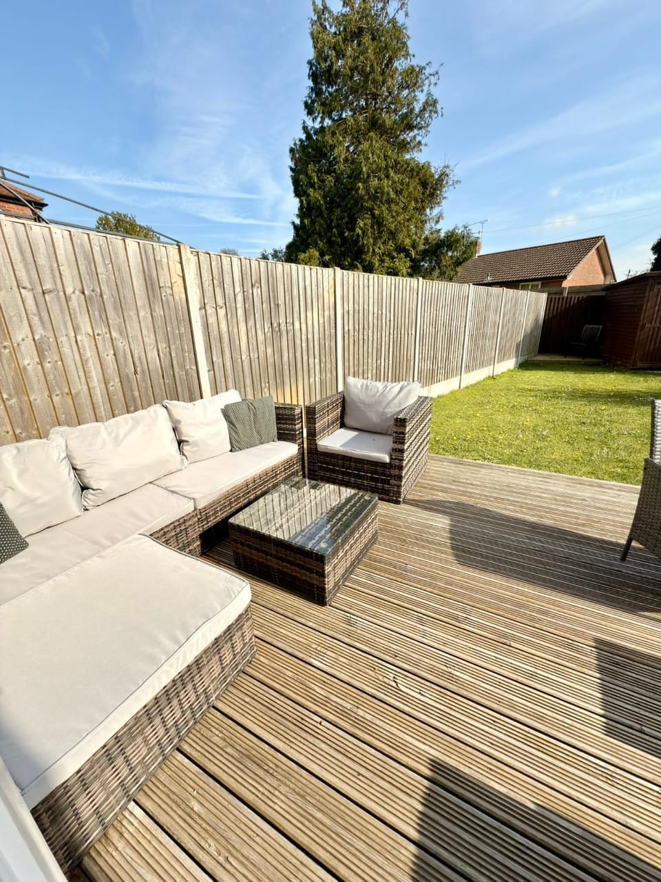 Patio, Garden, Seating area, Garden view