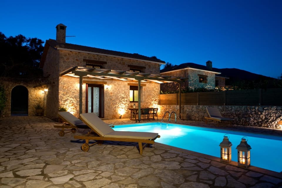 Pool view, Sunset
