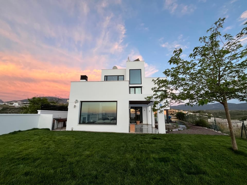 Property building, Natural landscape, Garden, Sunset