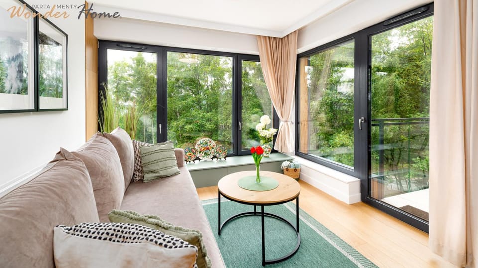 Spring, View (from property/room), Living room, Seating area