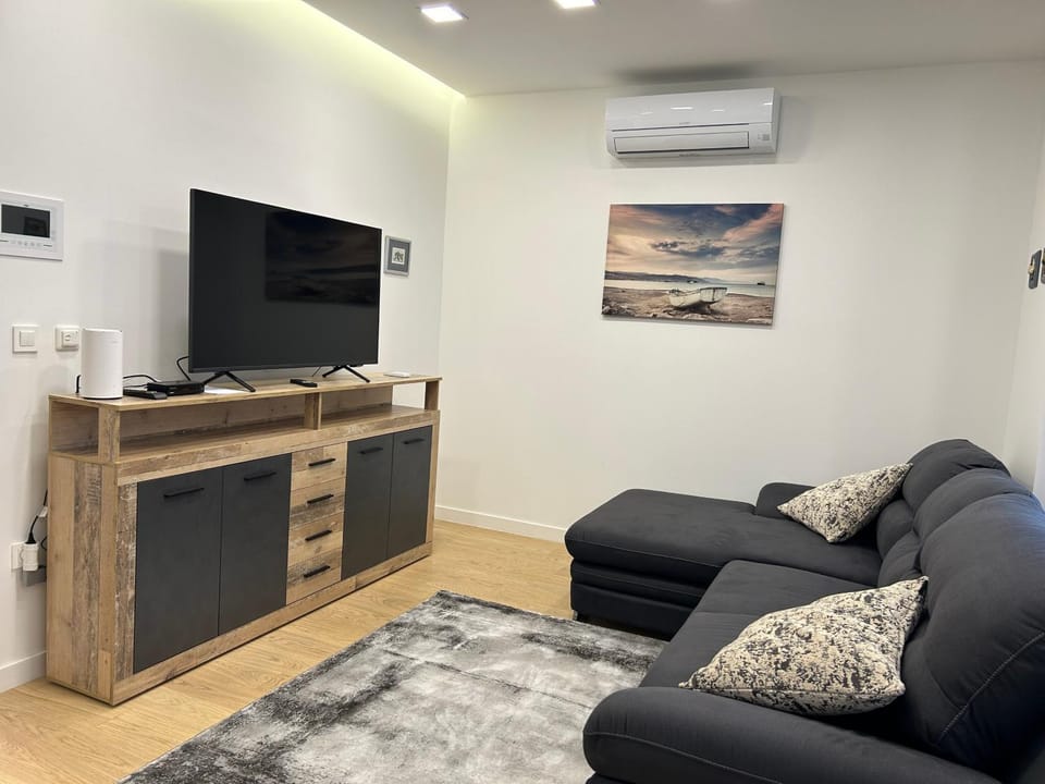 Communal lounge/ TV room, TV and multimedia, Living room, Seating area, air conditioner