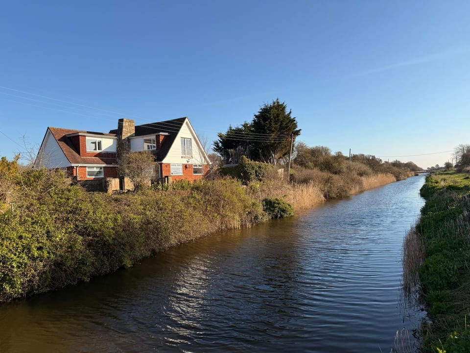 Property building, Day, Natural landscape, River view
