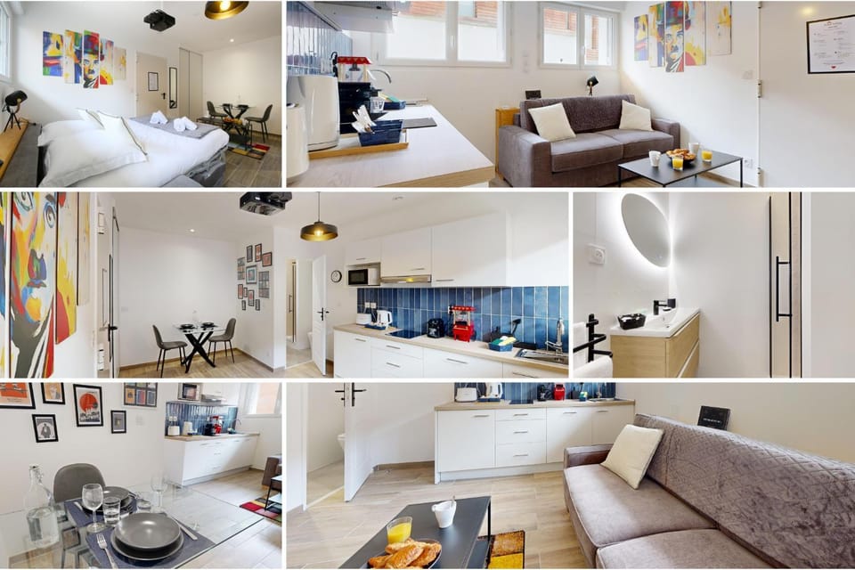 Bed, Kitchen or kitchenette, Living room, Photo of the whole room