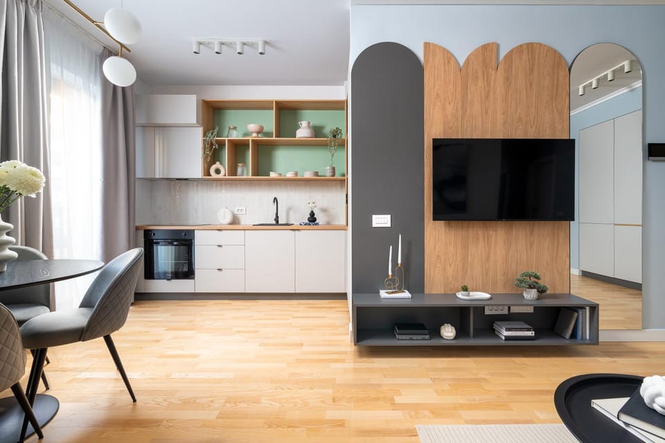 TV and multimedia, Kitchen or kitchenette, Living room, Seating area, Dining area, pet friendly, stove