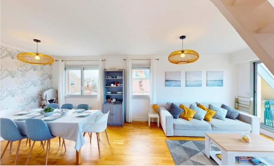 Superbe duplex familial Parking Plage à pied Apartment in Courseulles-sur-Mer