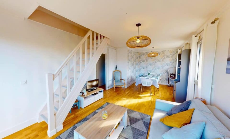 Superbe duplex familial Parking Plage à pied Apartment in Courseulles-sur-Mer