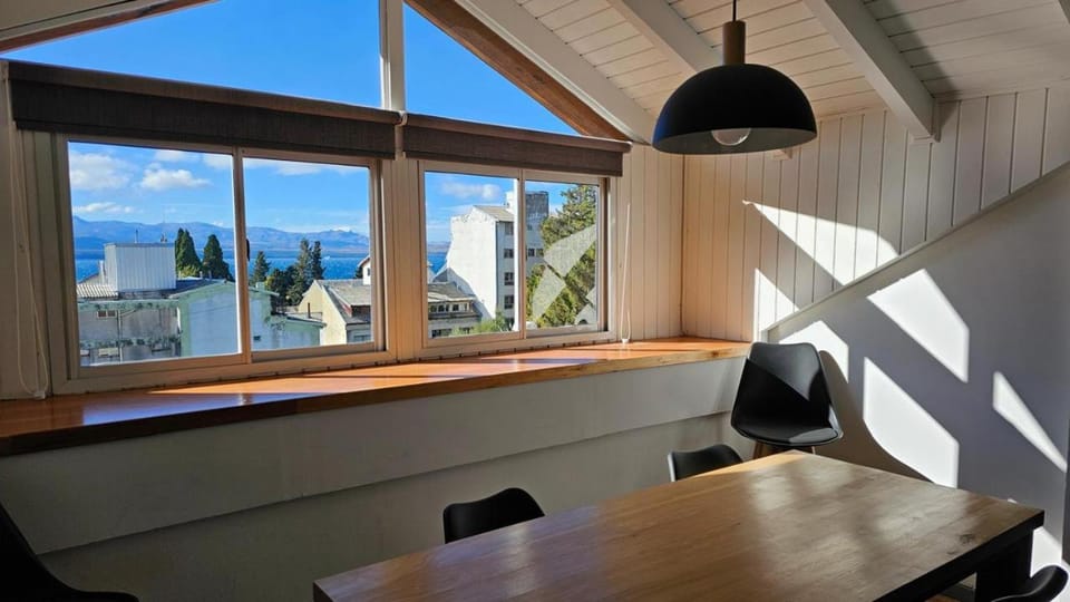 Natural landscape, Dining area, Lake view, Mountain view