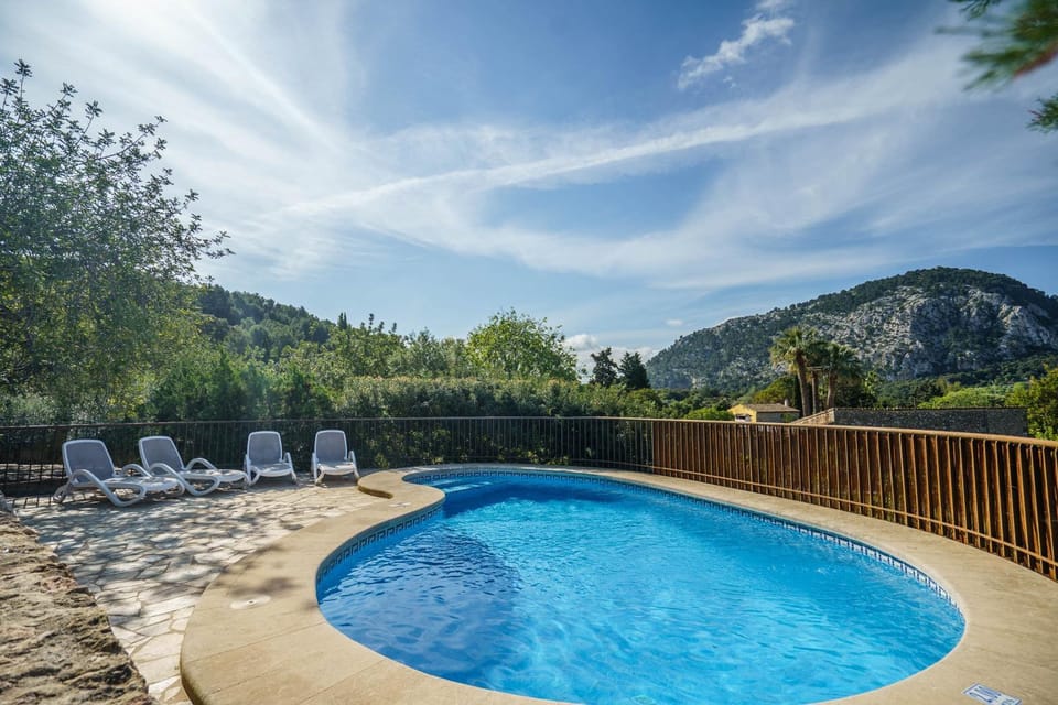 Property building, Living room, Swimming pool