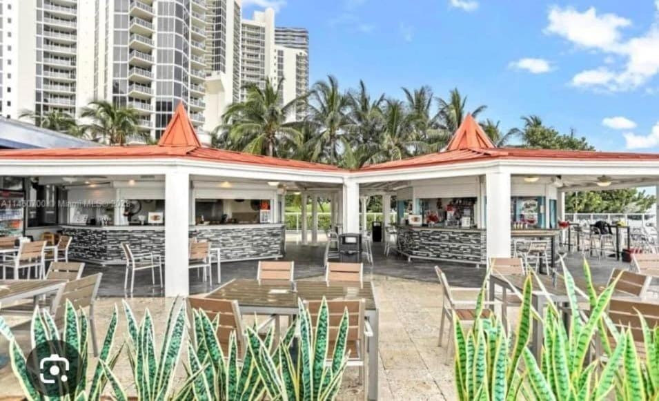 City view with balcony on the Beach Apartment in Sunny Isles Beach