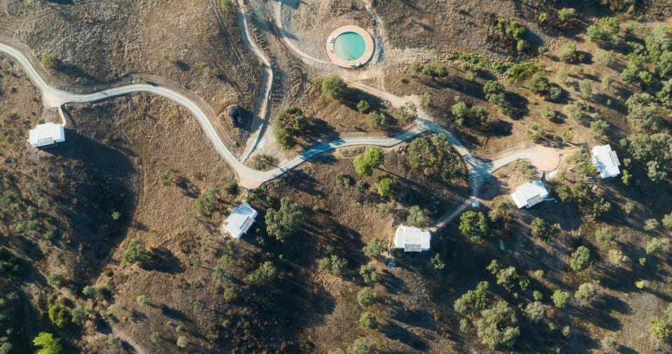 Natural landscape, Bird's eye view, Garden, Swimming pool