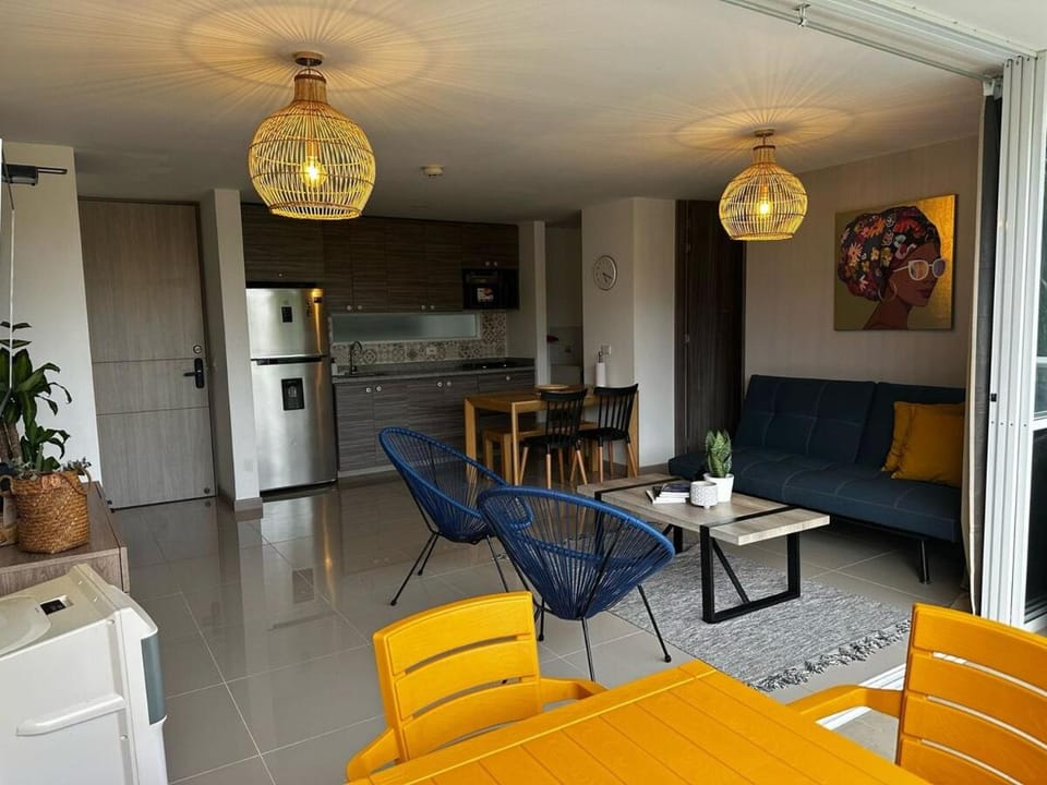 Kitchen or kitchenette, Living room, Dining area
