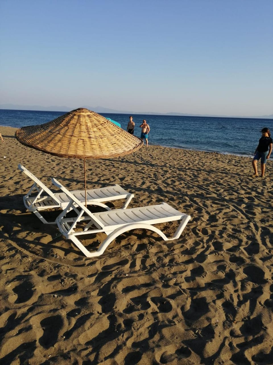 Beach, Sea view, sunbed
