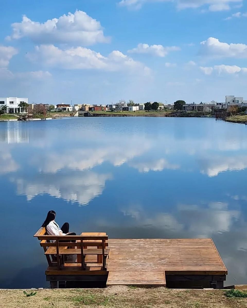 Day, Natural landscape, Lake view