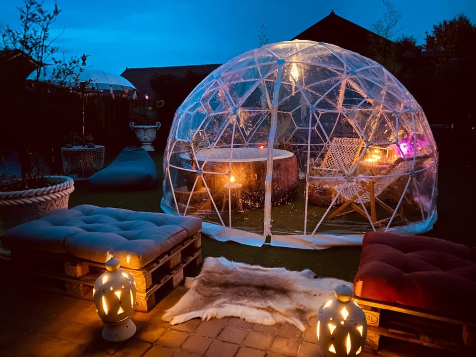 Patio, Night, Natural landscape, Garden, Garden view