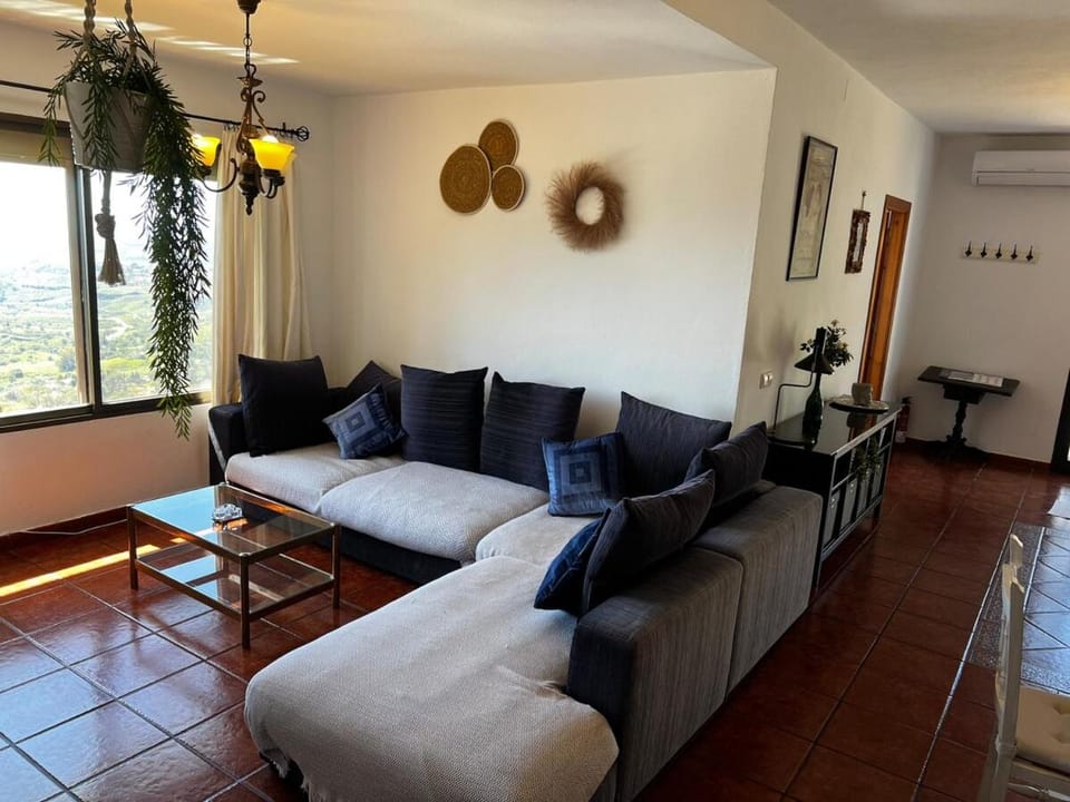 Living room, Seating area, Garden view