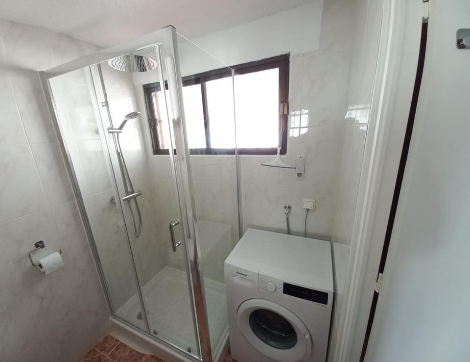 Shower, washing machine
