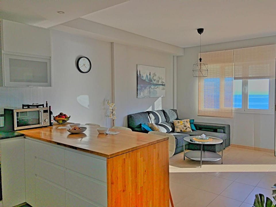 Kitchen or kitchenette, Living room, Dining area