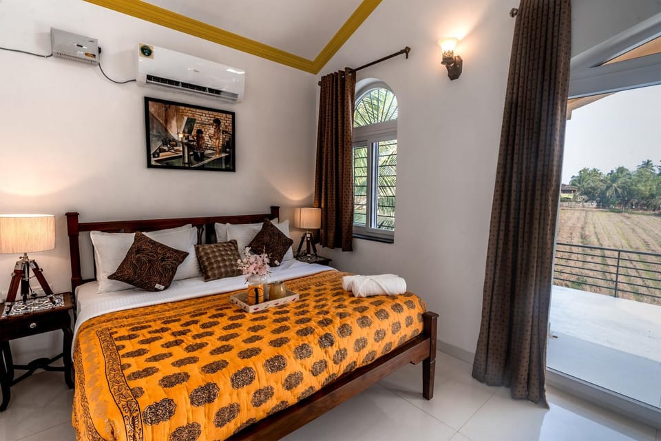 Bed, View (from property/room), Bedroom, air conditioner