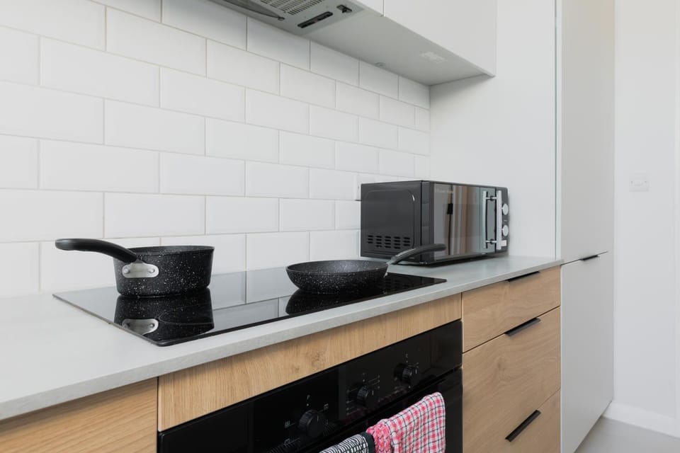 Kitchen or kitchenette, toaster