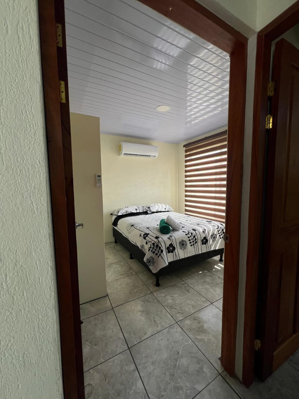 Bed, Photo of the whole room, Bedroom, air conditioner