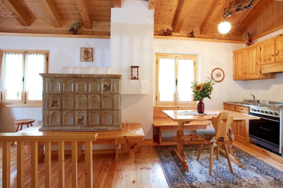 Kitchen or kitchenette, Dining area, stove
