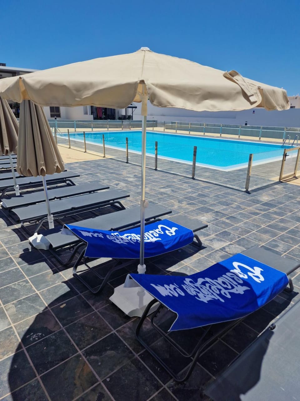 Patio, Swimming pool, sunbed