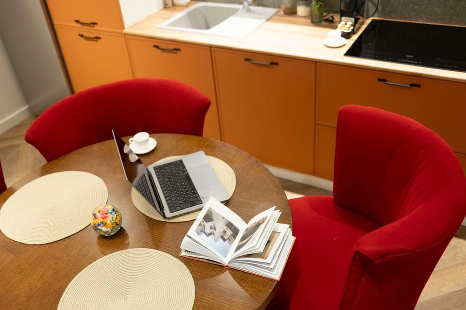 Kitchen or kitchenette, Living room, Dining area