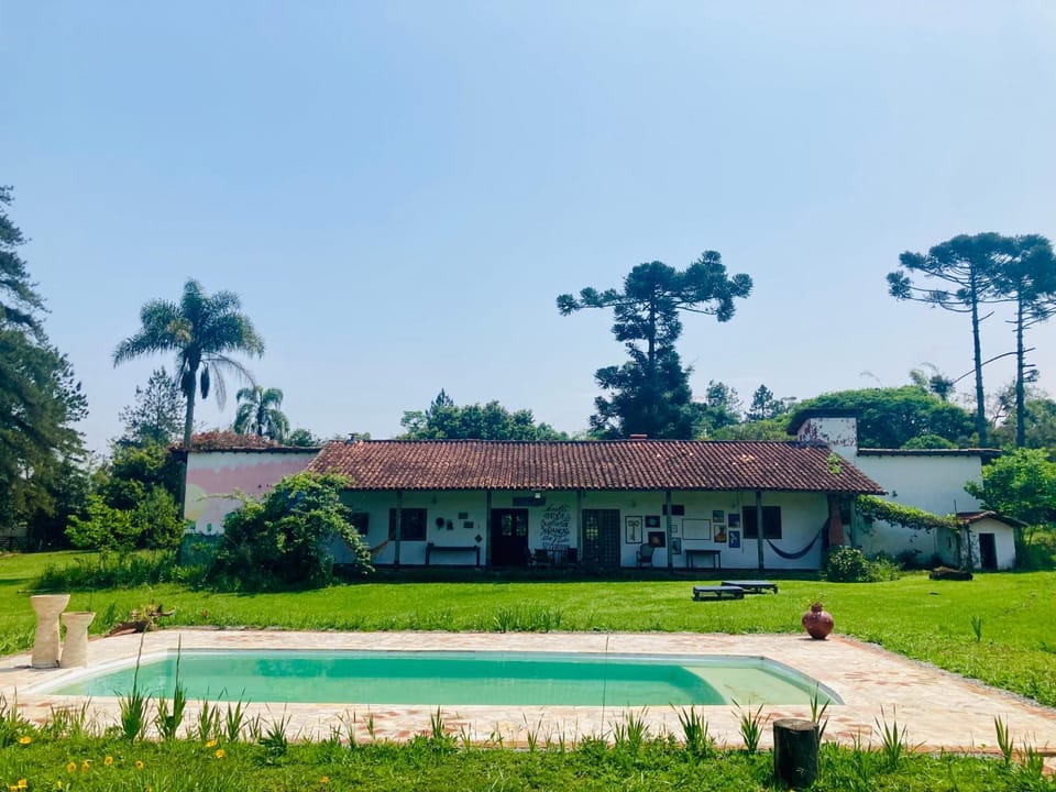 Property building, Natural landscape, Garden, Garden view, Pool view, Swimming pool