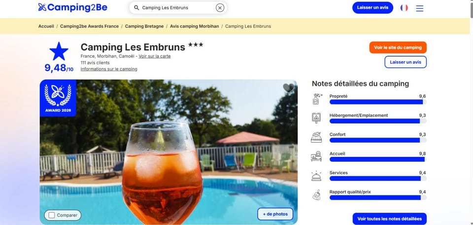 Pod Campground/ 
RV Resort in Brittany