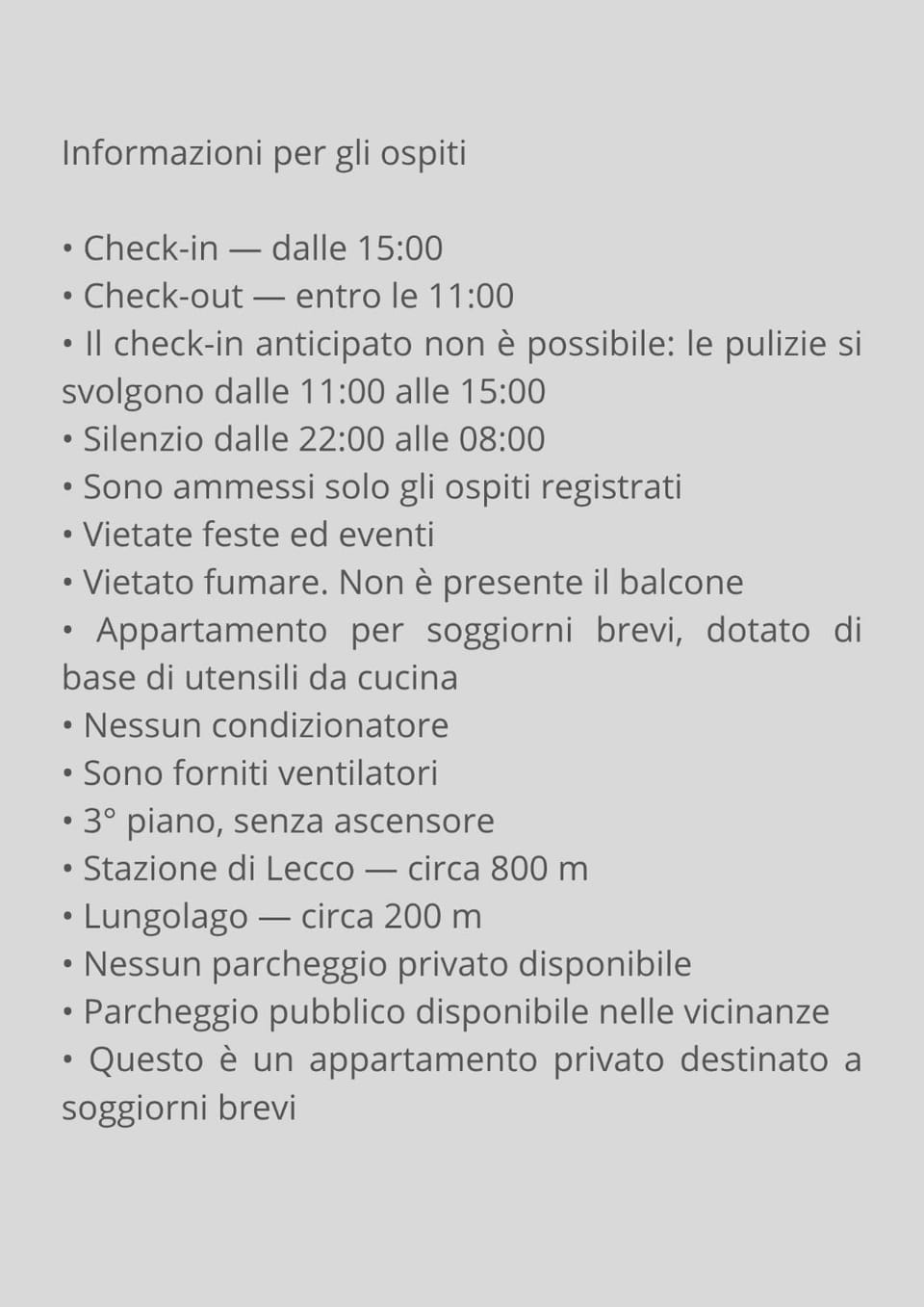 Il Minimalismo Apartment in Province of Lecco