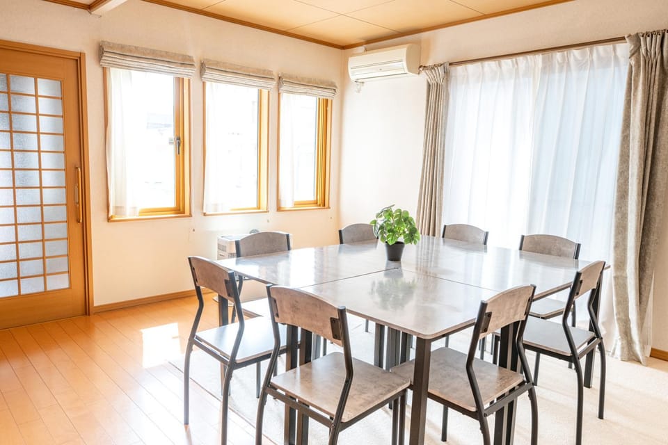 Dining area, air conditioner
