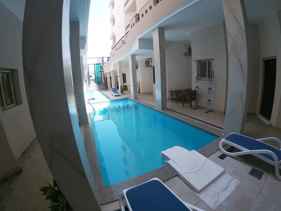 Patio, Day, Pool view, Swimming pool, Swimming pool, sunbed