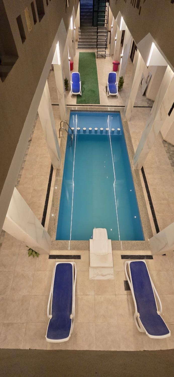 Pool view, Swimming pool, Swimming pool, sunbed